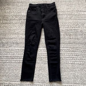 Aritzia Black Lola High Rise Skinny Crop Jeans